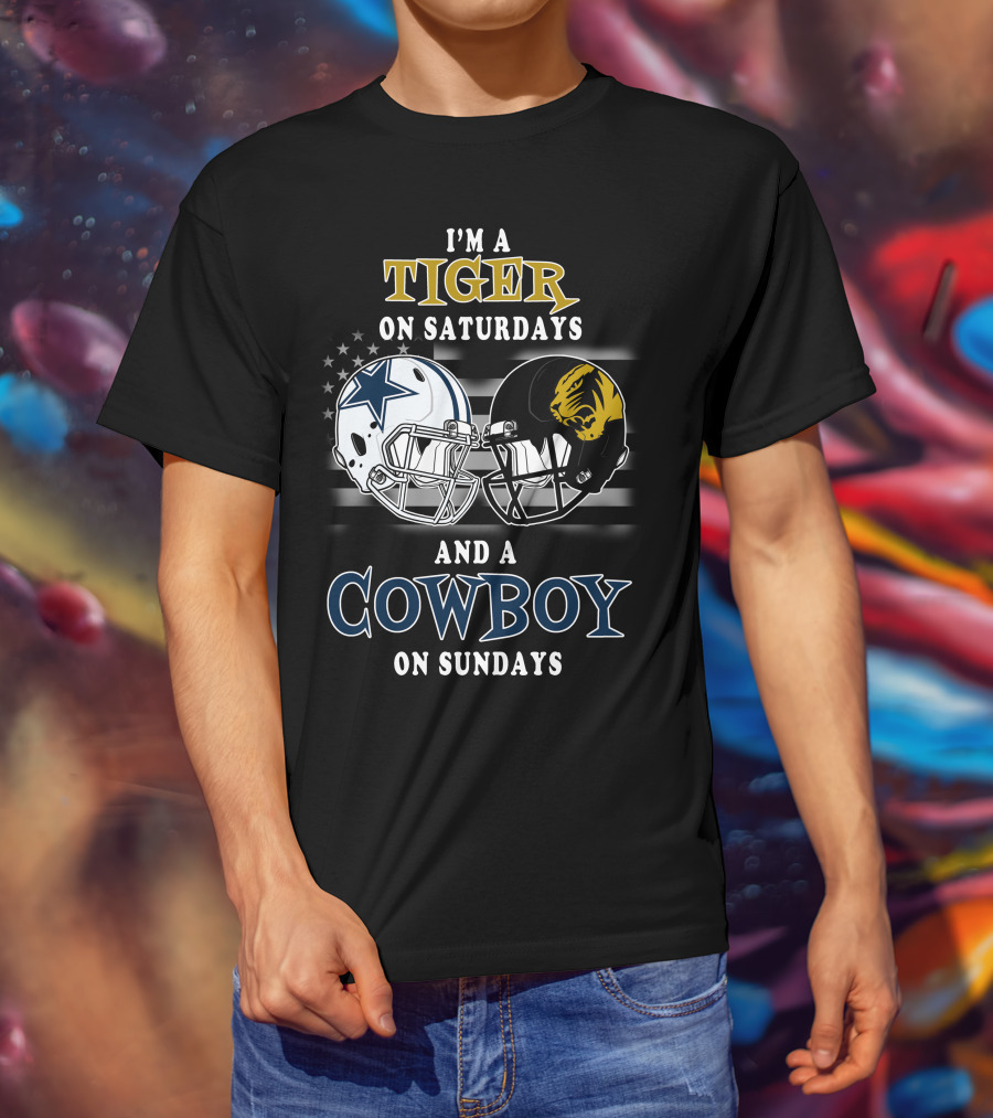 I'm A Tiger On Saturdays And A Cowboy On Sundays T-Shirt
