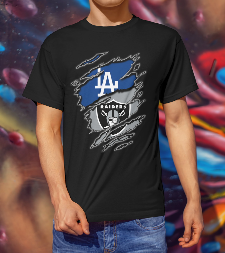La Dodgers Raiders Fan Pride T-Shirt