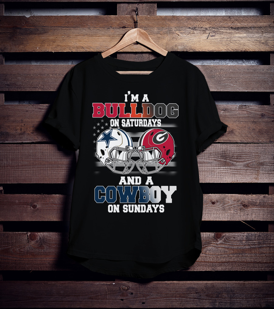 I'm A Bulldog On Saturdays And A Cowboy On Sundays T-Shirt