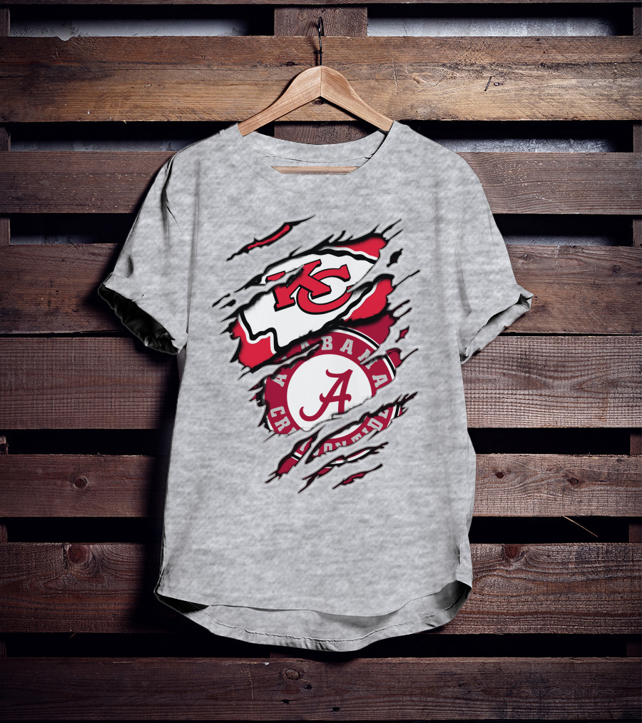 Kansas City Chiefs Alabama Crimson Tide Fan Gear T-Shirt
