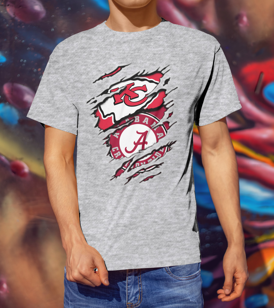 Kansas City Chiefs Alabama Crimson Tide Fan Gear T-Shirt