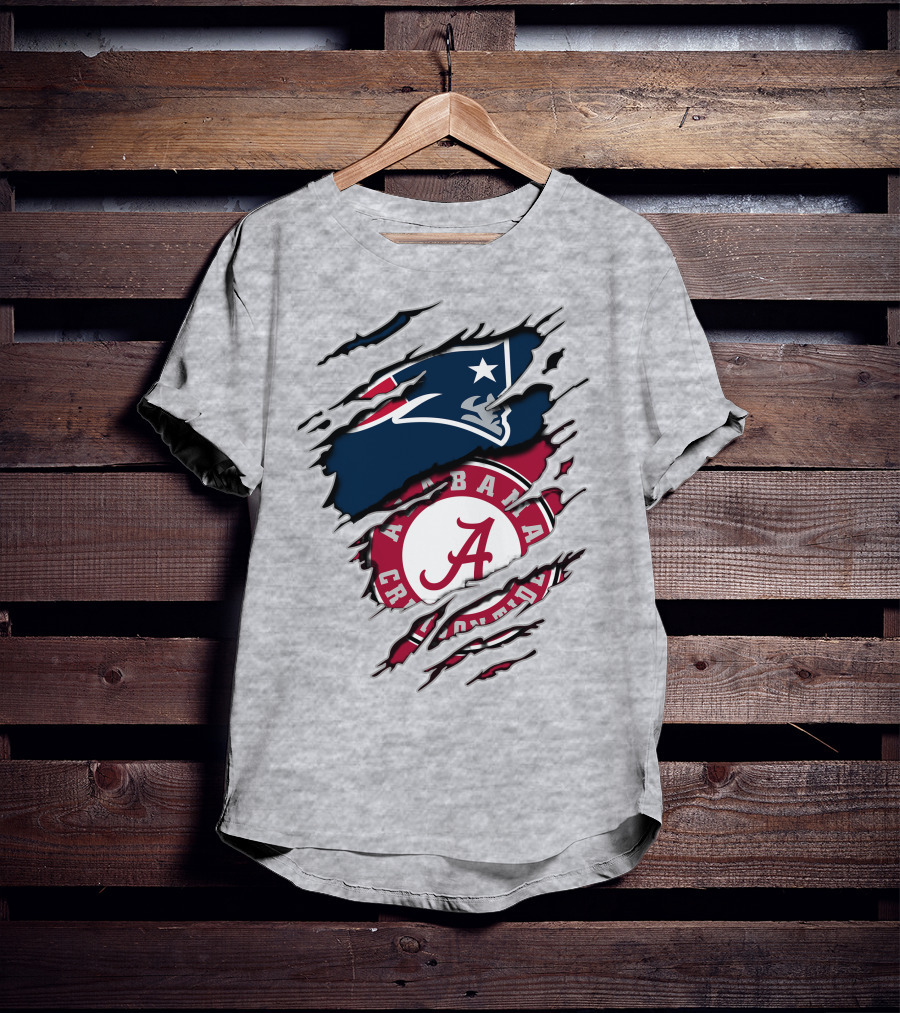 Alabama Crimson Tide New England Patriots Mashup T-Shirt
