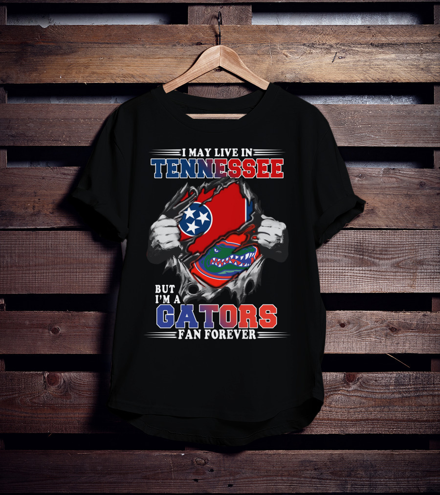 Tennessee Living Gators Fan Forever Gators-Tennessee T-Shirt