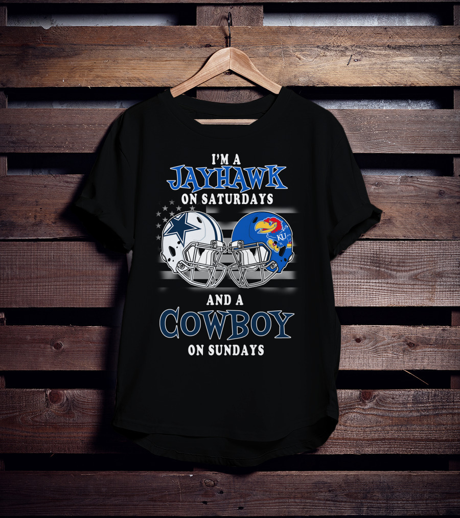 I'm A Jayhawk On Saturdays And A Cowboy On Sundays T-Shirt