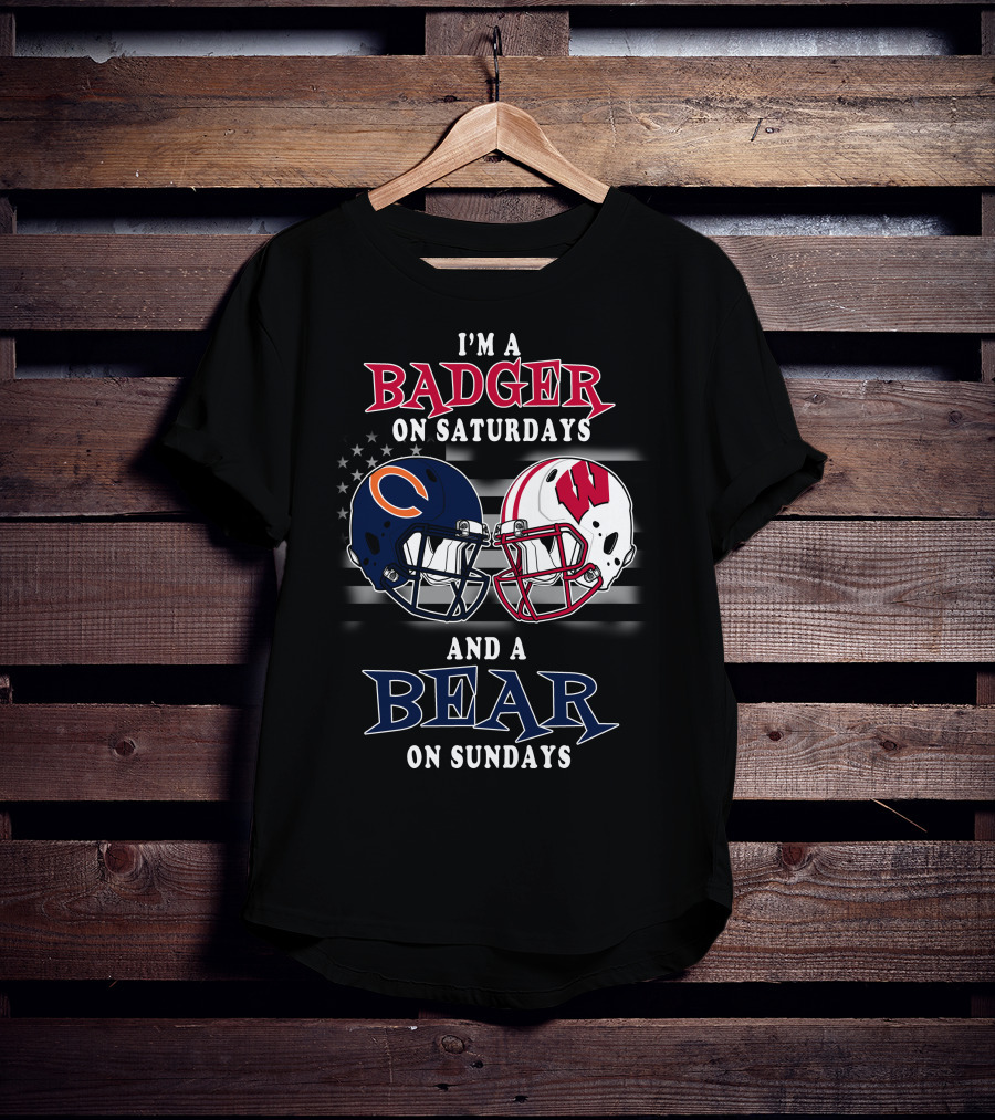 I'm A Badger On Saturdays And A Bear On Sundays T-Shirt