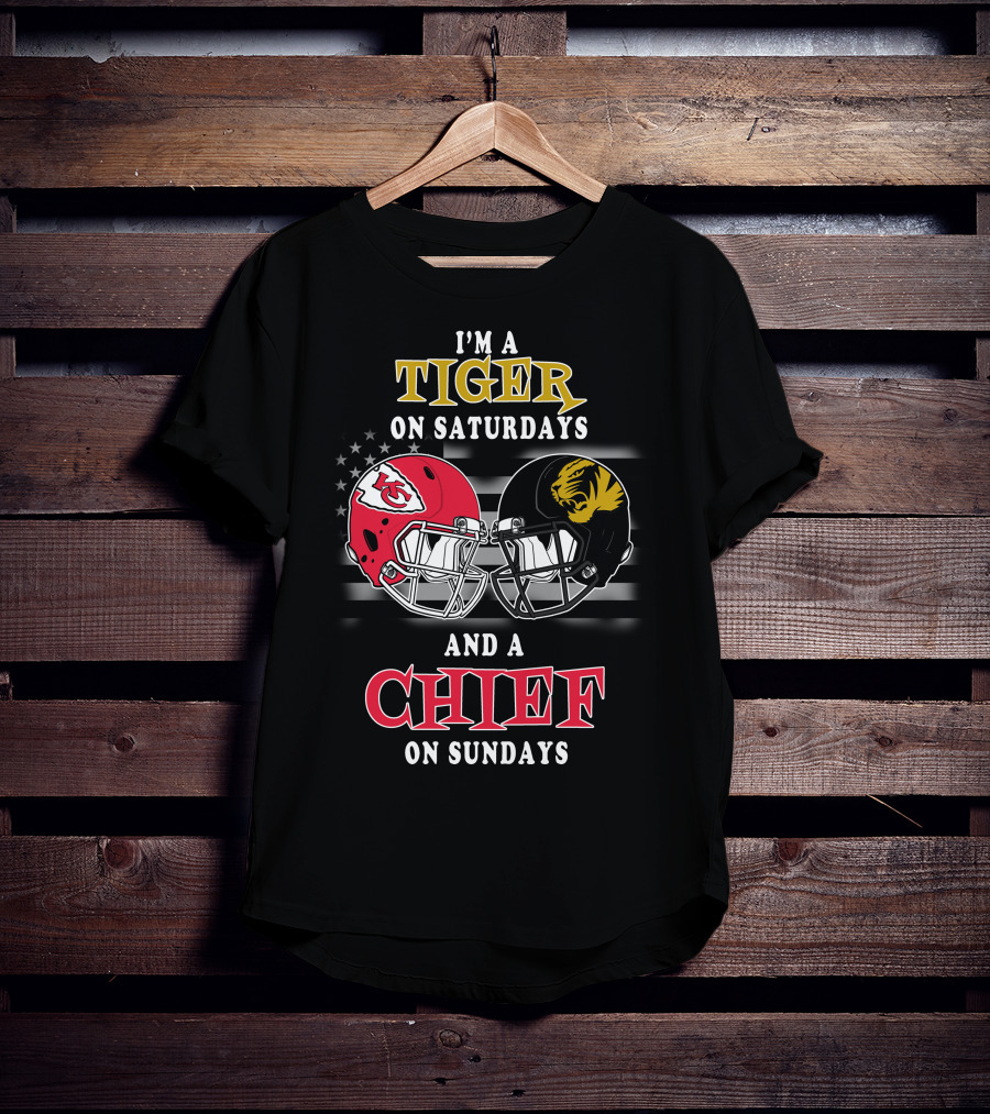 I'm A Tiger On Saturdays And A Chief On Sundays T-Shirt