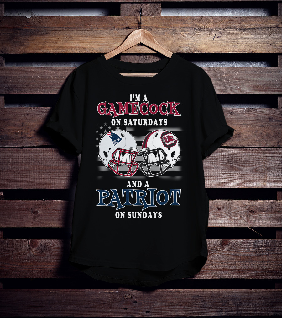 I'm A Gamecock On Saturdays And A Patriot On Sundays T-Shirt