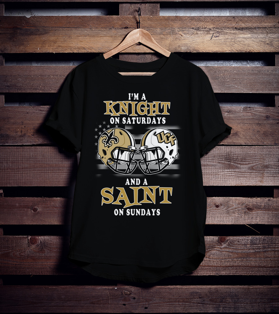 I'm A Knight On Saturdays And A Saint On Sundays UCF Football Helmets T-Shirt