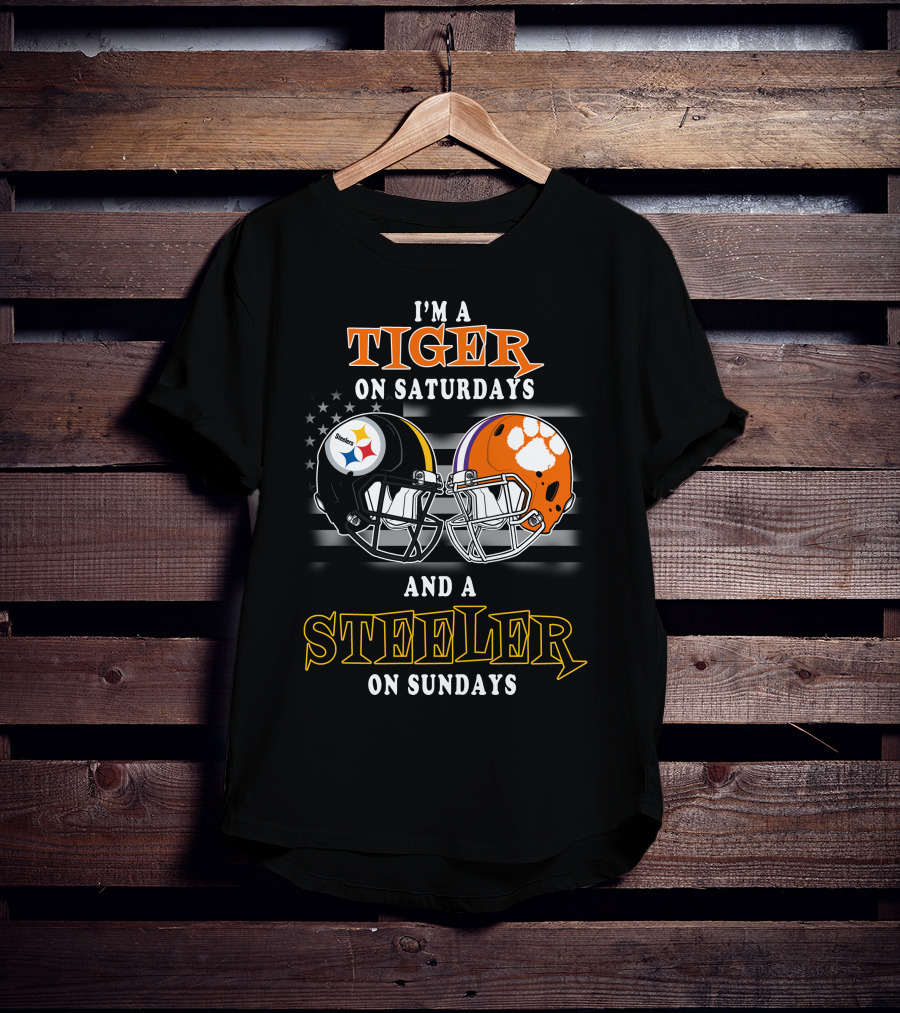 I'm A Tiger On Saturdays And A Steeler On Sundays T-Shirt