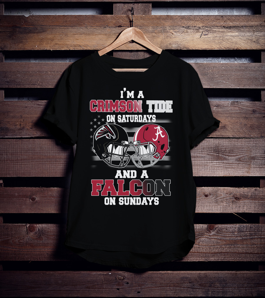 I'm A Crimson Tide On Saturdays And A Falcon On Sundays T-Shirt