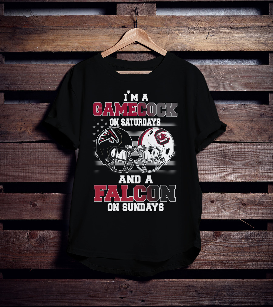 I'm A Gamecock On Saturdays And A Falcon On Sundays T-Shirt