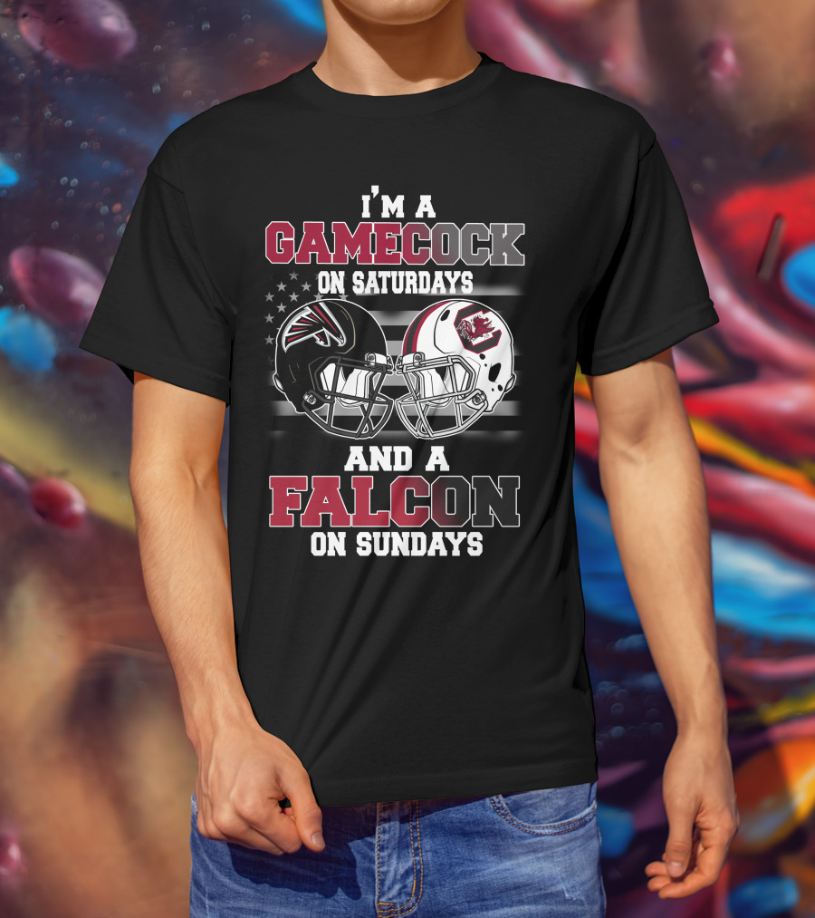 I'm A Gamecock On Saturdays And A Falcon On Sundays T-Shirt