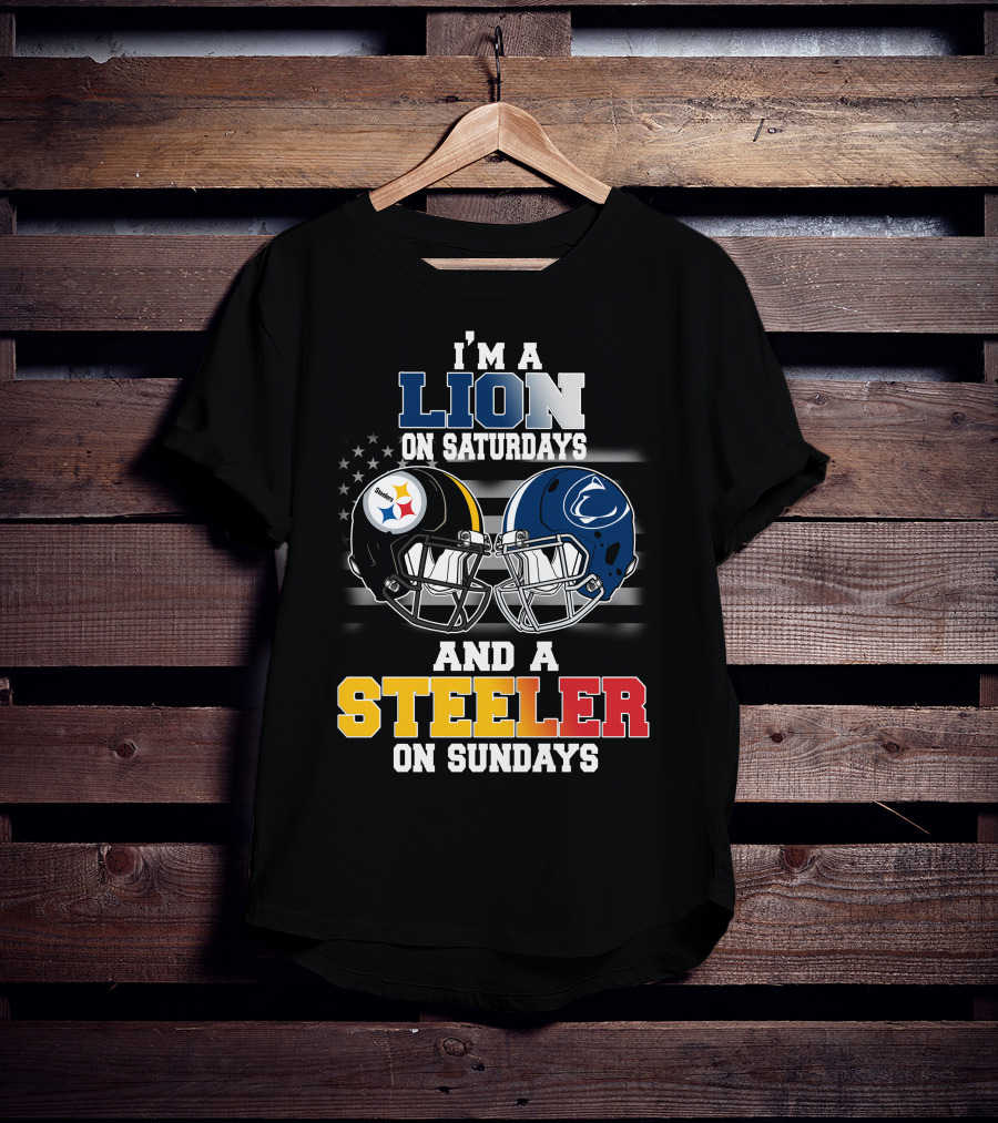 I'm A Lion On Saturdays And A Steeler On Sundays T-Shirt