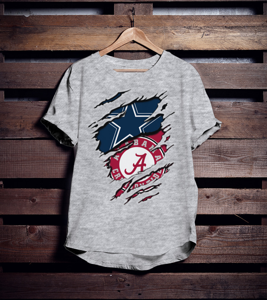 Alabama Cowboys Rip Through Crimson Tide Star T-Shirt