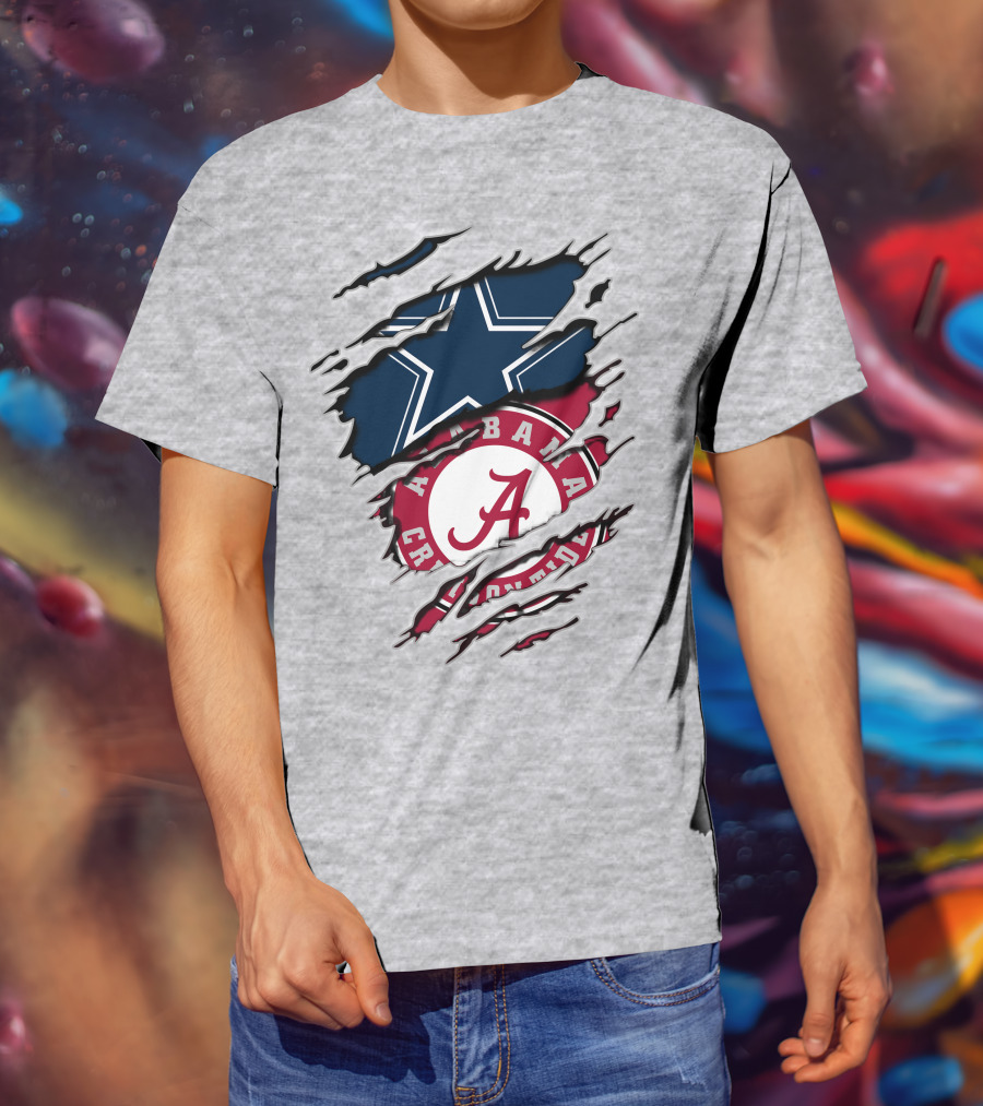 Alabama Cowboys Rip Through Crimson Tide Star T-Shirt