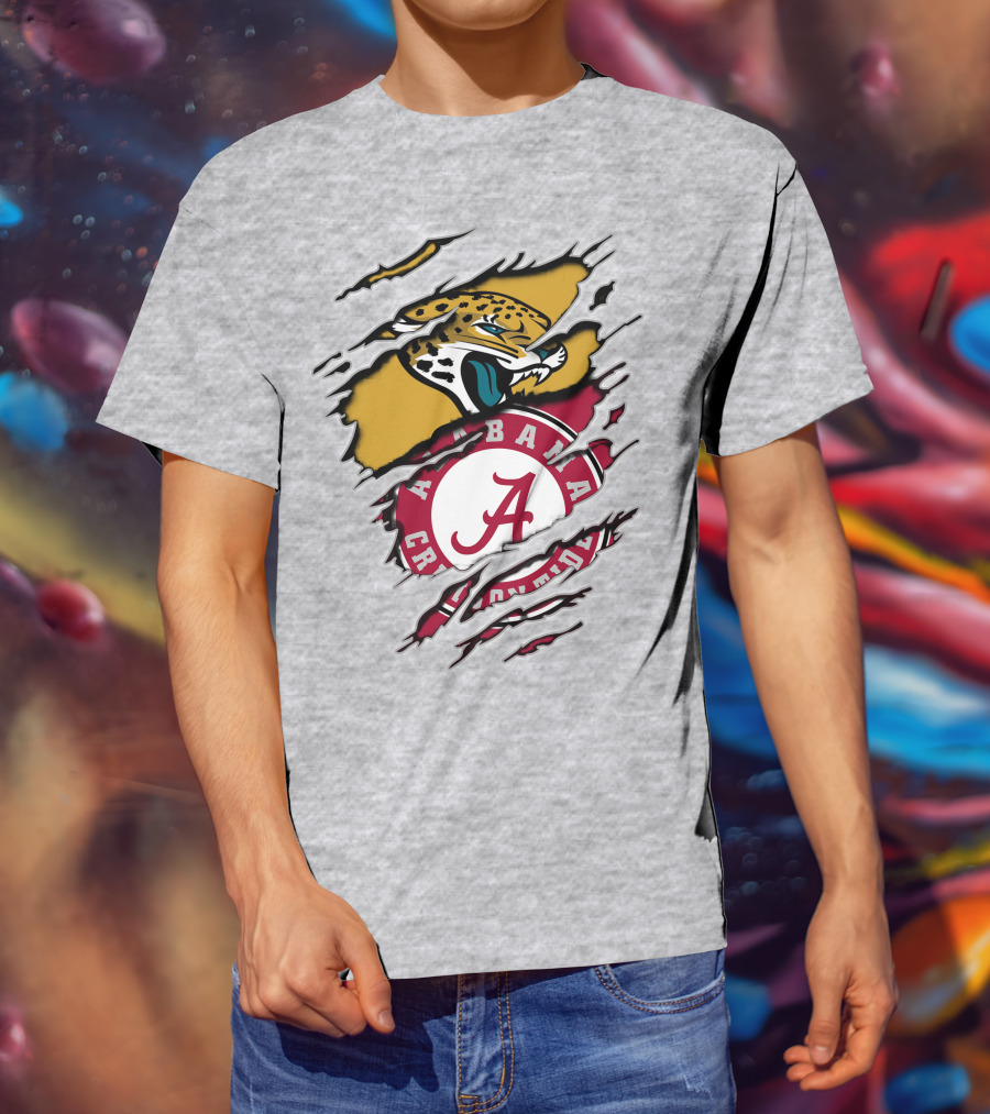 Alabama Crimson Tide Jaguars Fan Crossover T-Shirt