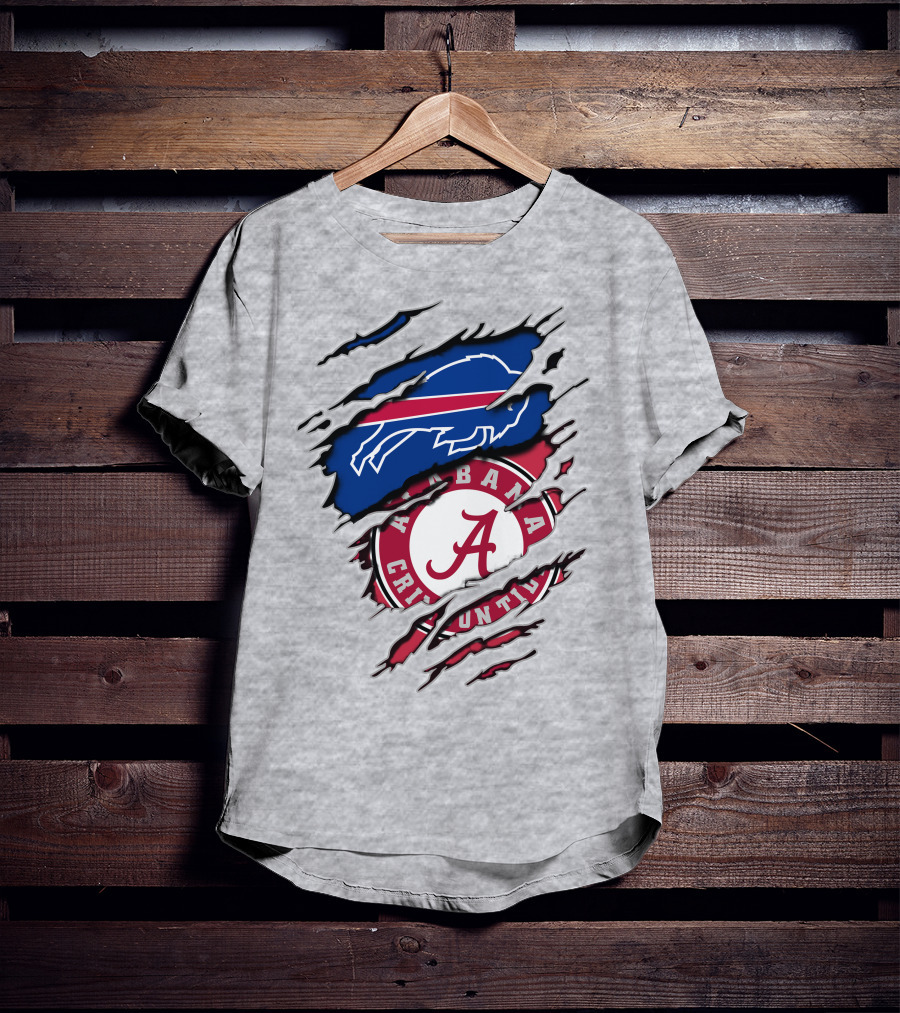 Buffalo Bills Alabama Crimson Tide Crossover T-Shirt