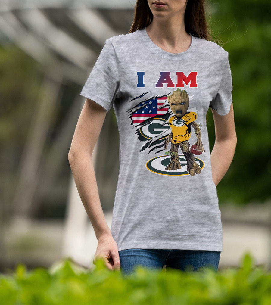 I Am Groot Green Bay Packers Football T-Shirt
