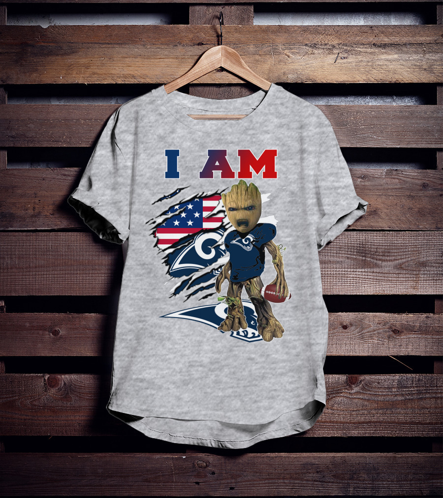 I Am Rams American Football Character Blend T-Shirt