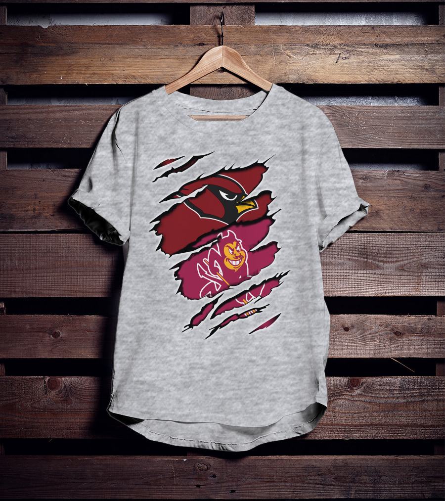 Cardinals Arizona Sun Devils Claw Mark T-Shirt
