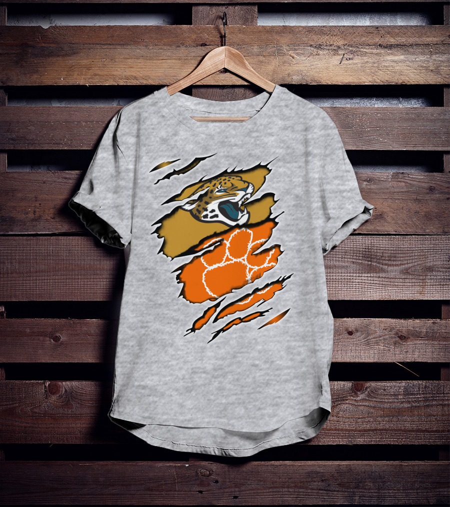 Jaguars Clemson Paw Scratch T-Shirt