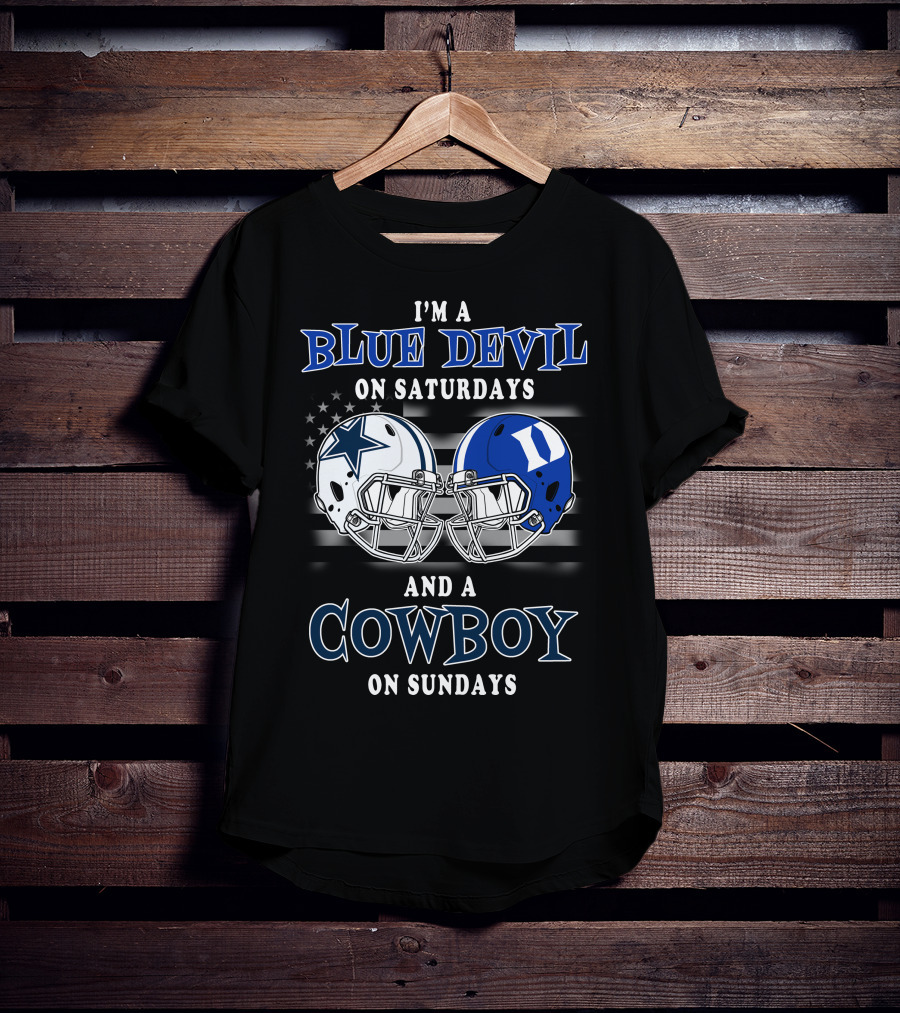 I'm A Blue Devil On Saturdays And A Cowboy On Sundays T-Shirt