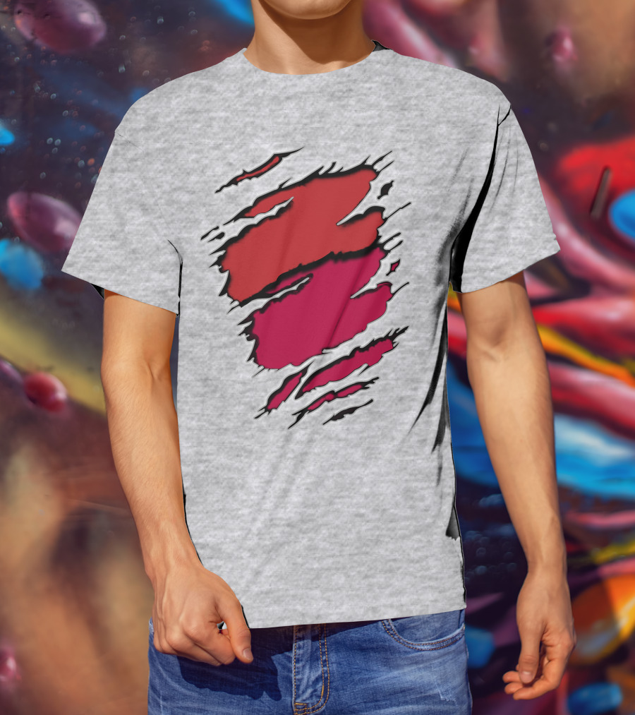 Cardinals Louis Cardinals Red Claw Marks T-Shirt