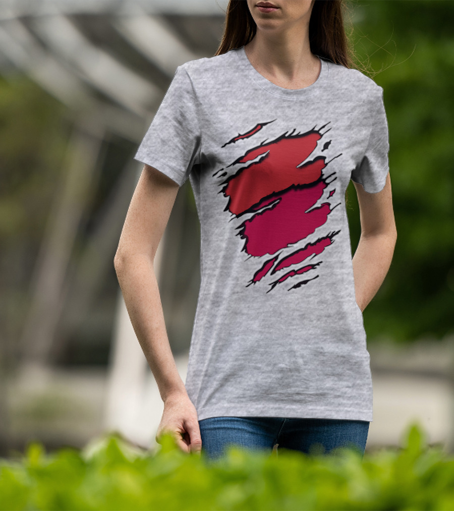 Cardinals Louis Cardinals Red Claw Marks T-Shirt