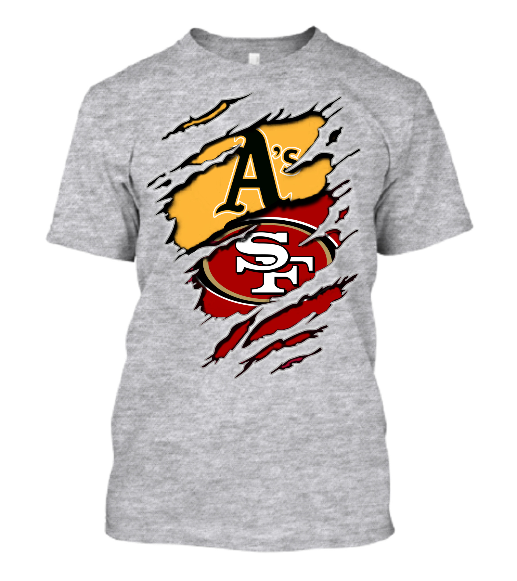 San Francisco 49ers Oakland Athletics Mashup Collaboration T-Shirt