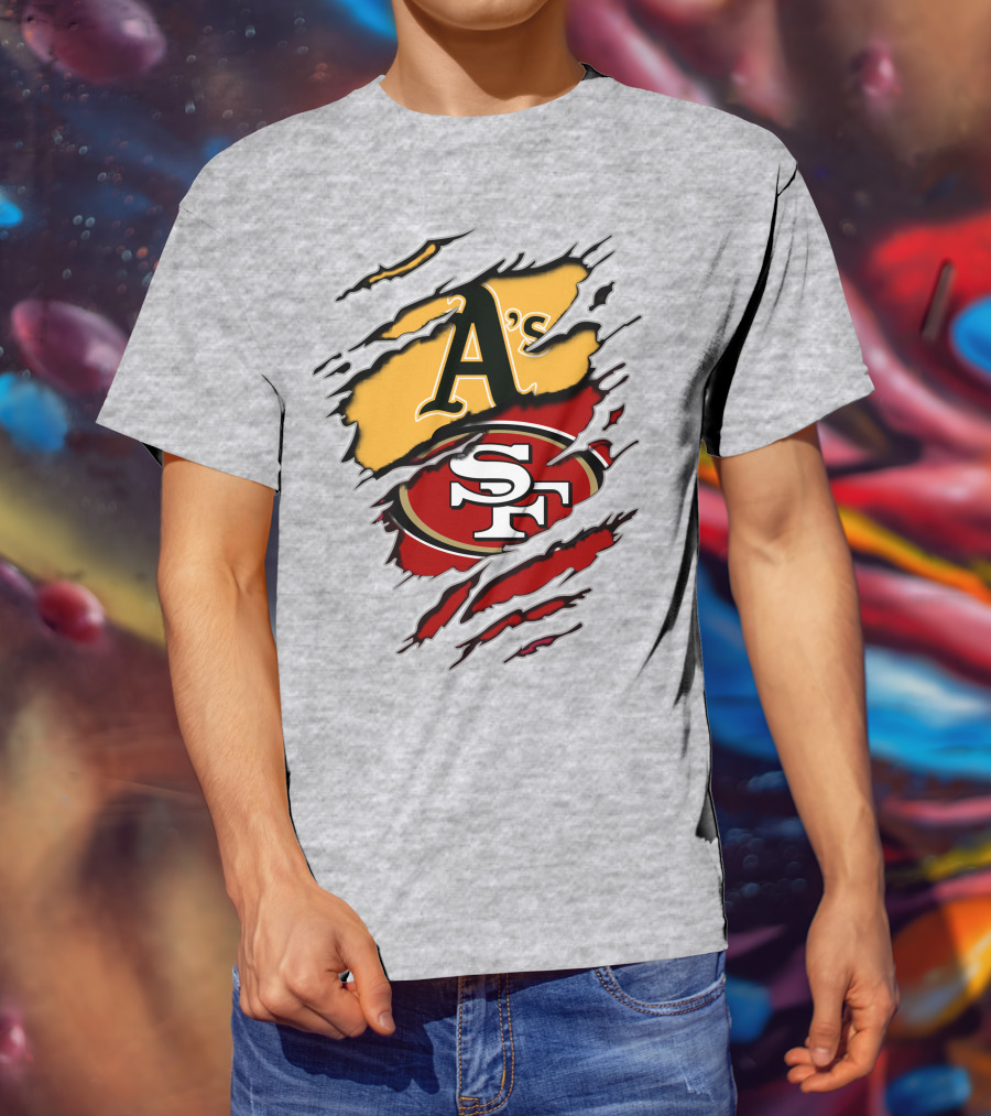49ers Sf Athletics A's Logo Fusion T-Shirt