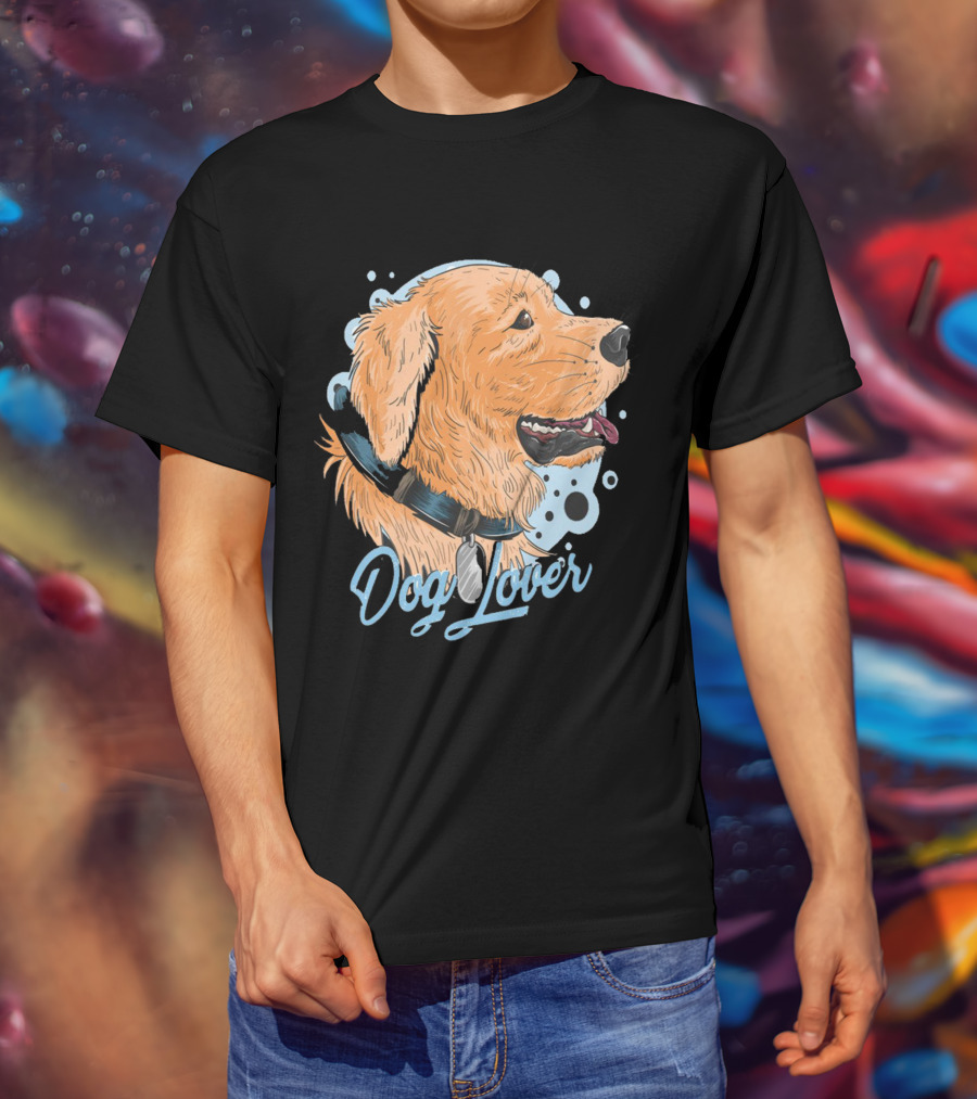 Dog Lover Golden Retriever Art T-Shirt