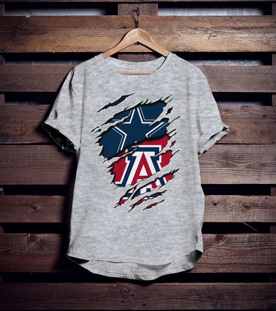 Cowboys Arizona Star Torn Claw T-Shirt