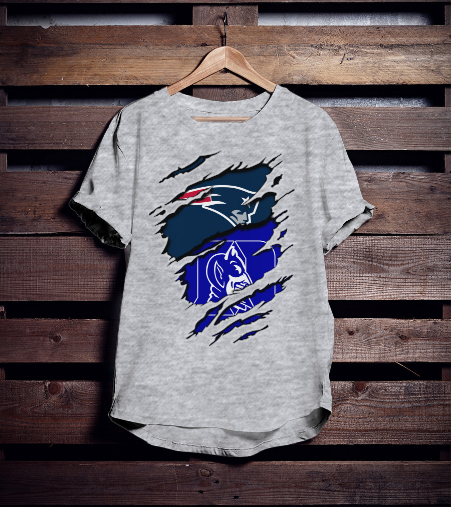 Patriots Duke Blue Devils Football Collaboration T-Shirt