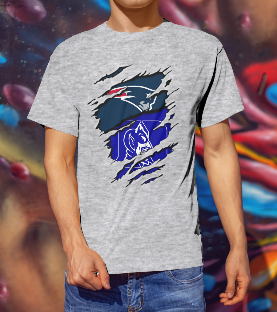 Patriots Duke Blue Devils Football Collaboration T-Shirt