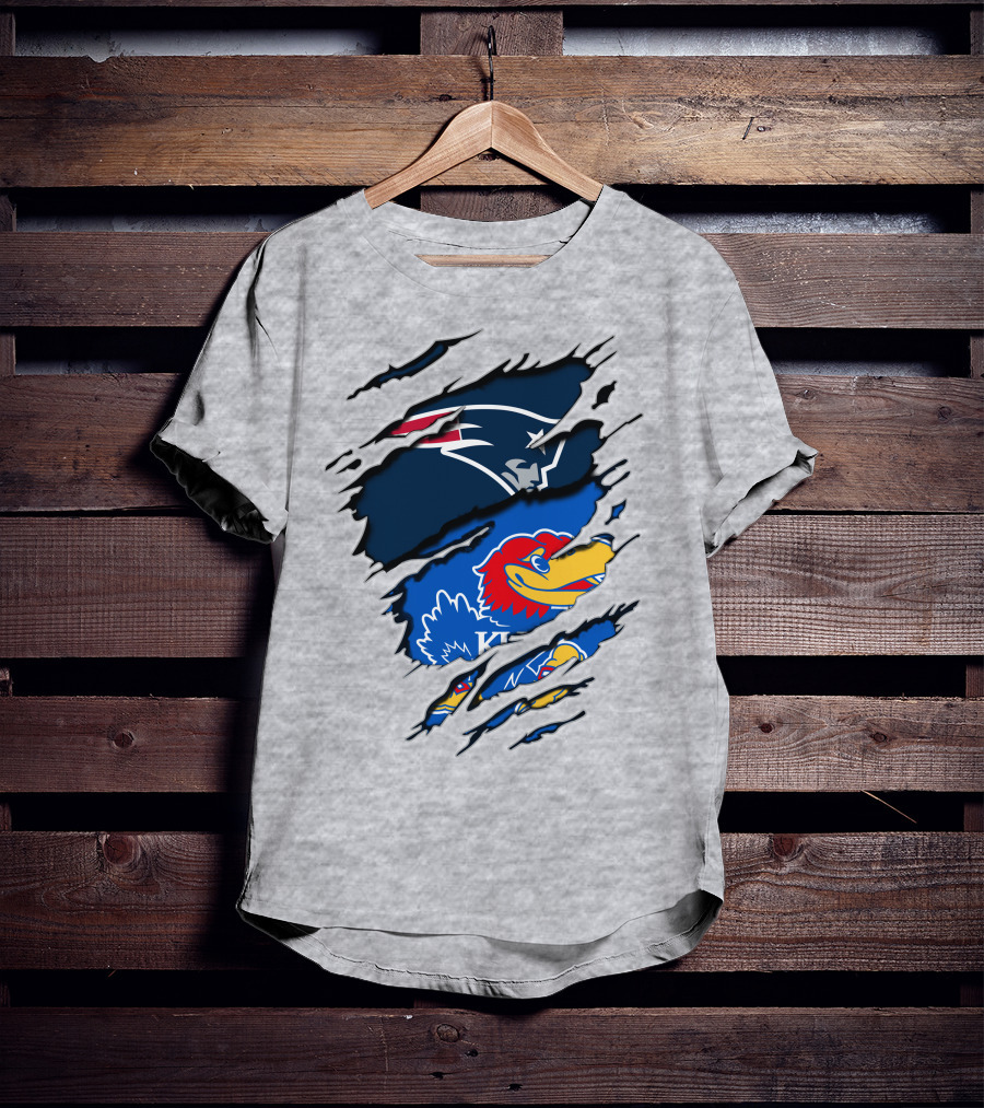 Patriots Jayhawks Kansas Fusion Sports Fan T-Shirt