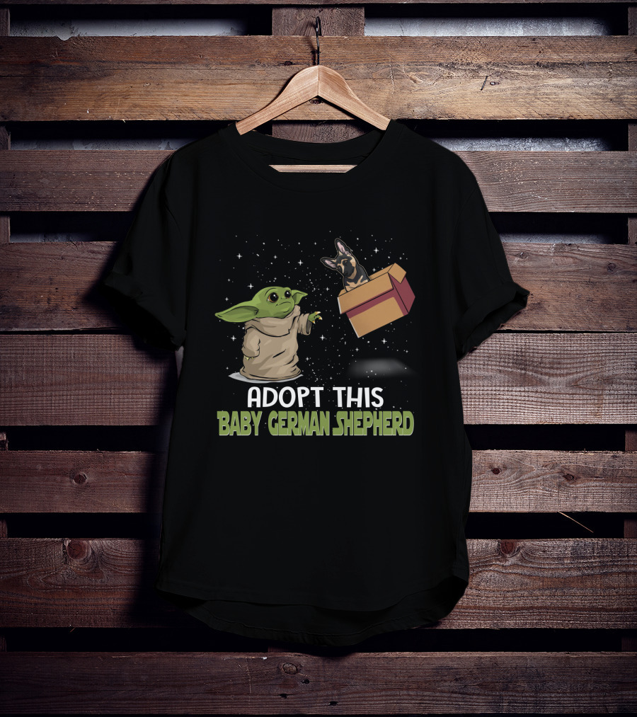 Adopt This Baby Yoda German Shepherd T-Shirt