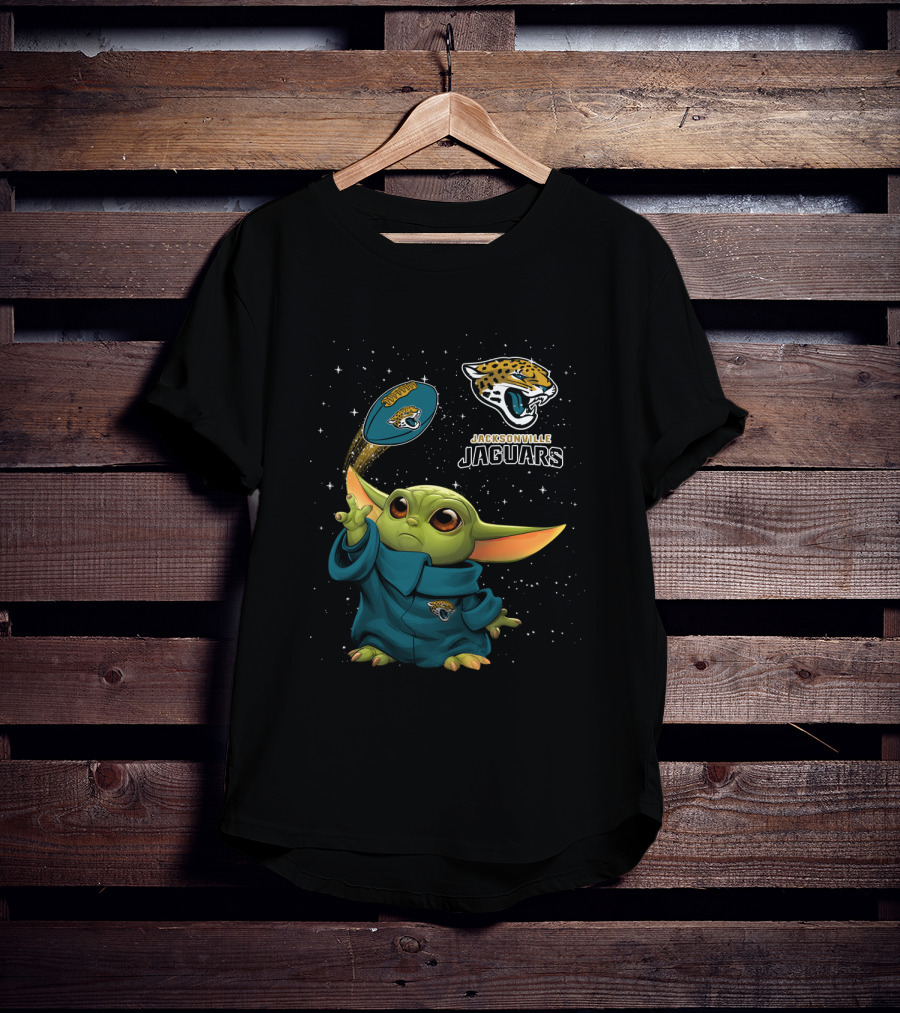 Baby Yoda Jacksonville Jaguars Star Wars Football Fan T-Shirt