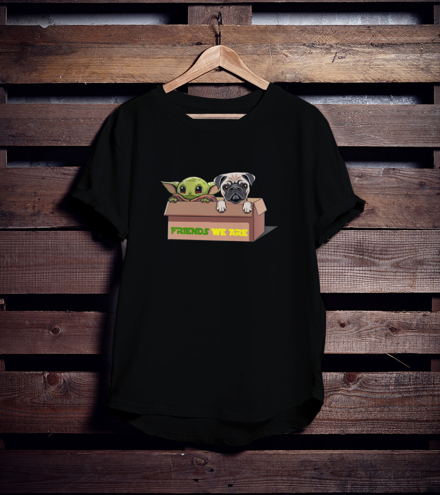 Baby Yoda Friends We Are Pug Box Duo T-Shirt