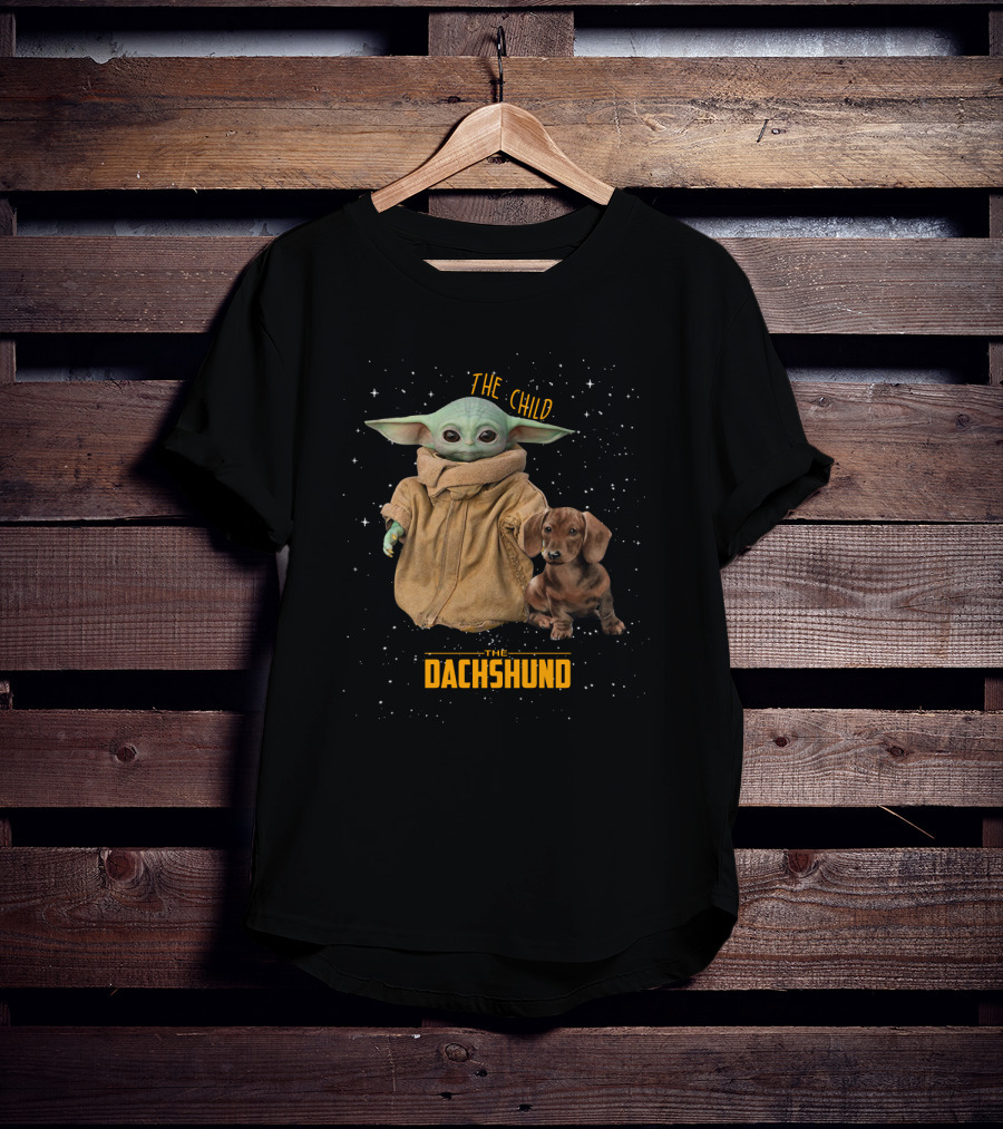 The Child Baby Yoda With The Dachshund T-Shirt