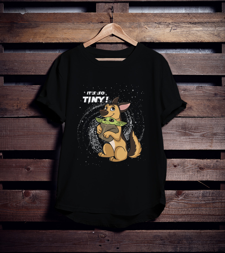 It's So Tiny Baby Yoda German Shepherd T-Shirt