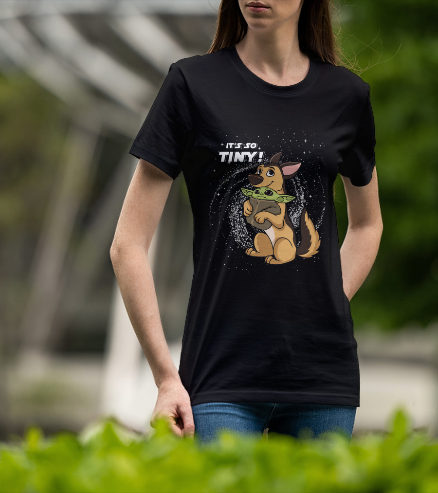 It's So Tiny Baby Yoda German Shepherd T-Shirt