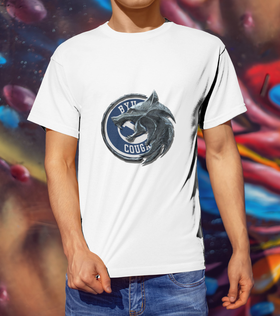 Byu Cougars Wolf Overlay Cht1Twnc2003 T-Shirt