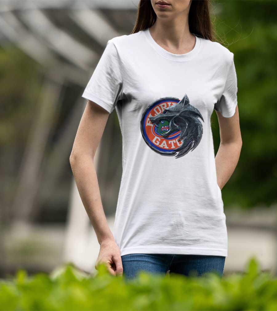Florida Gators Game Of Thrones House Stark Emblem Mashup T-Shirt