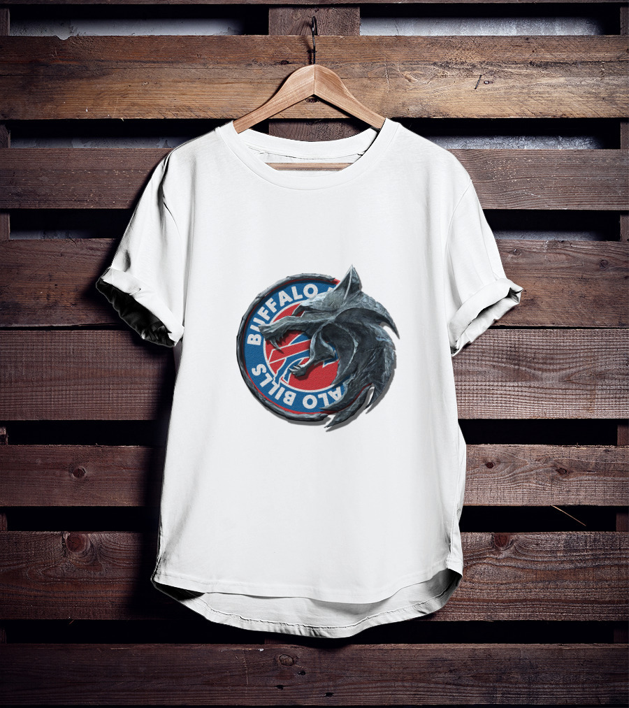 Buffalo Bills Wolf Emblem Crossover T-Shirt