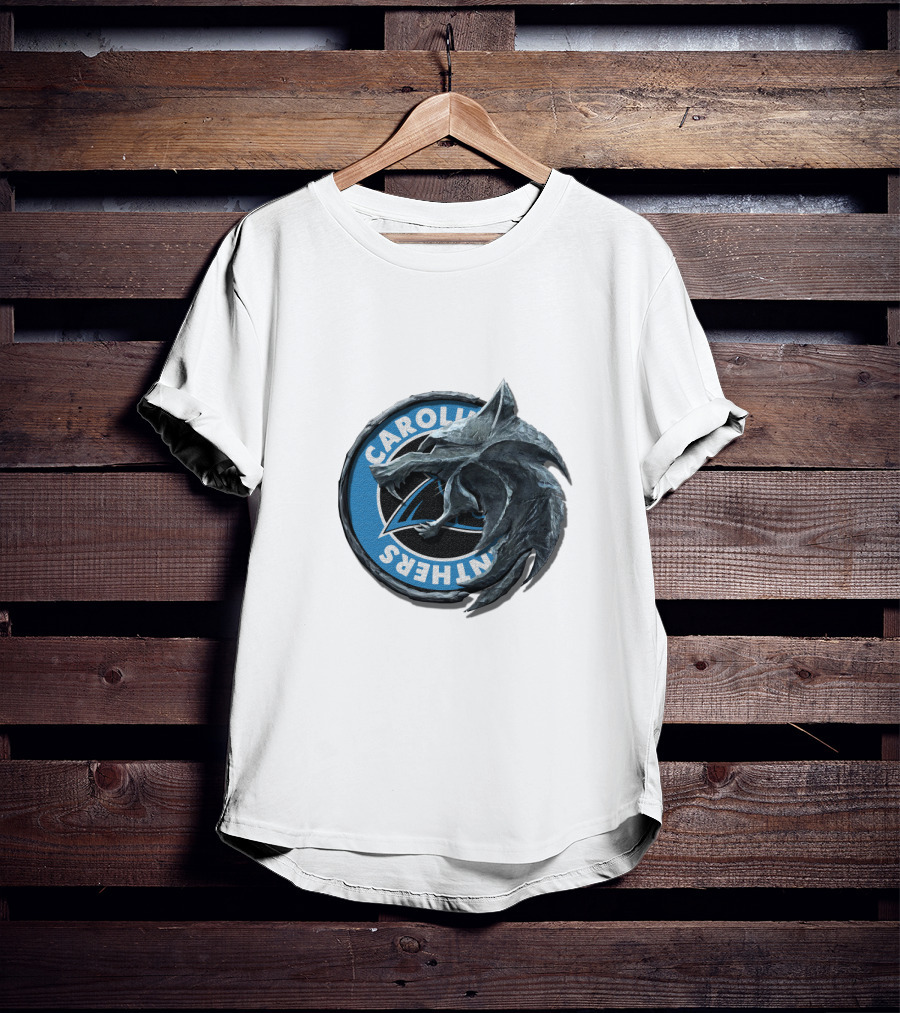 Carolina Panthers Dragon Logo Fusion T-Shirt