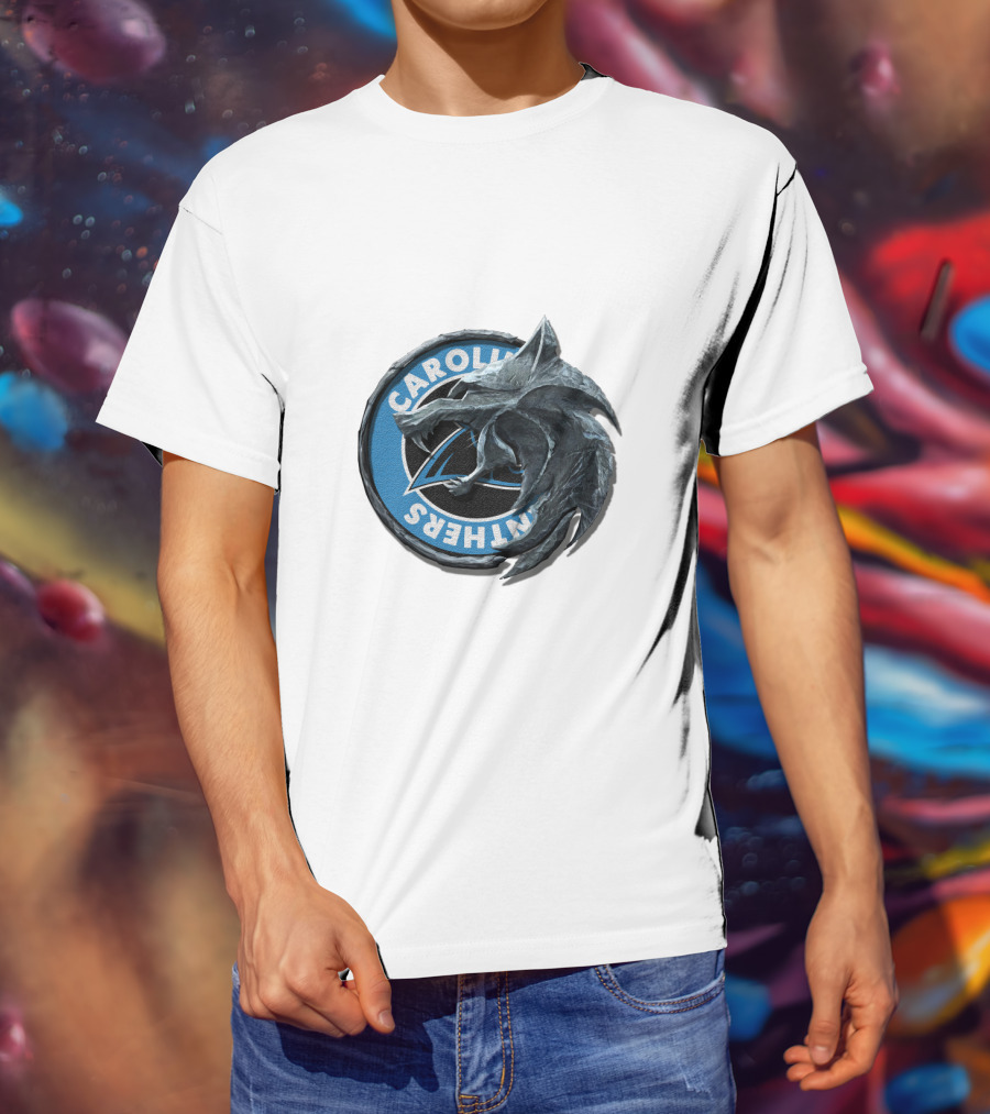 Carolina Panthers Dragon Logo Fusion T-Shirt
