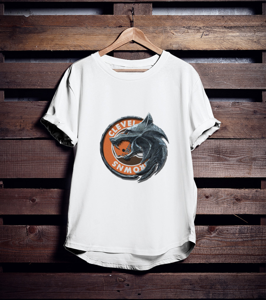 Cleveland Browns Wolf Emblem Nfl 2008 T-Shirt