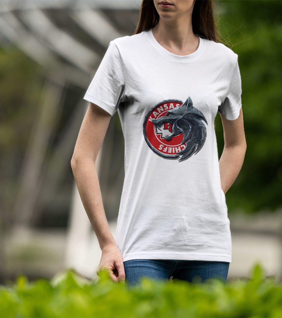 Kansas Chiefs Nfl Wolf Logo 2016 T-Shirt