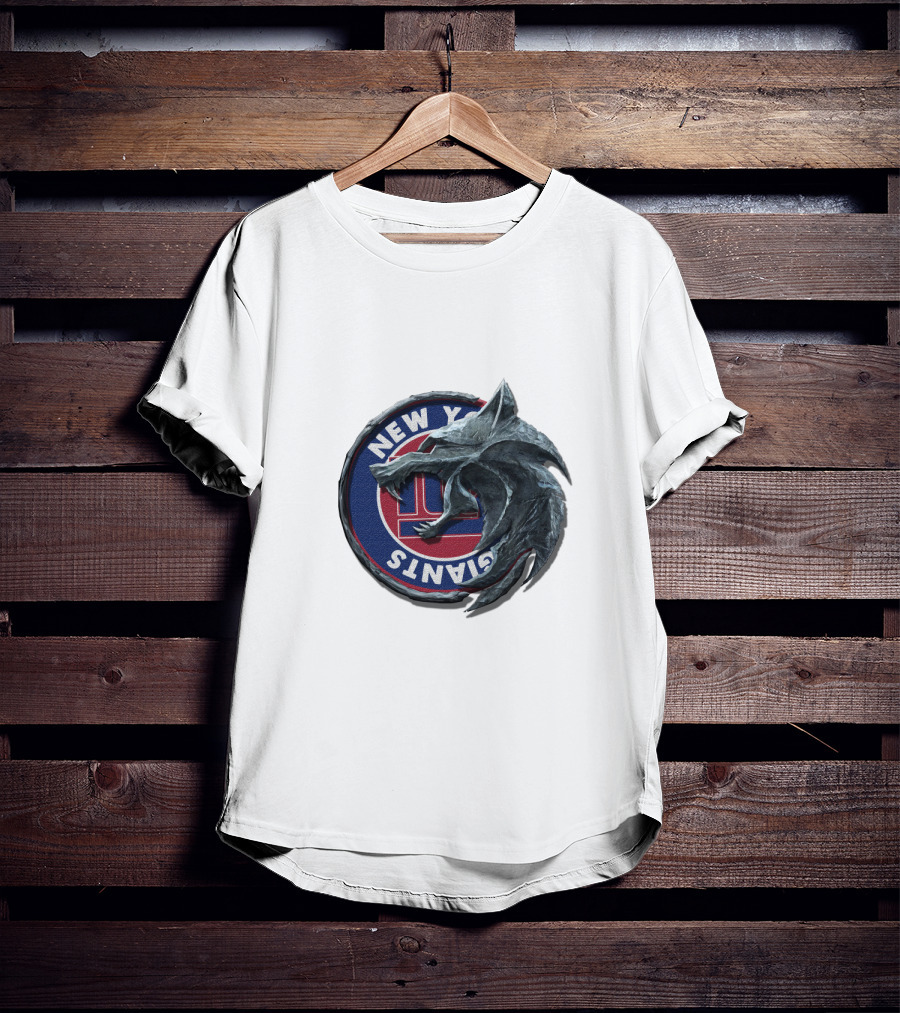 New York Giants Wolf Emblem Nfl Crossover Cht1Twnfl2023 T-Shirt