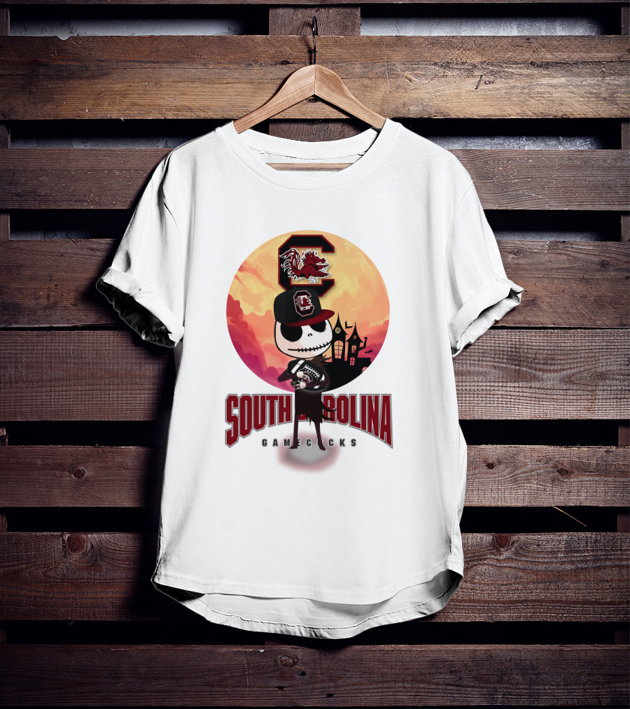 South Carolina Gamecocks Halloween Character Football T-Shirt